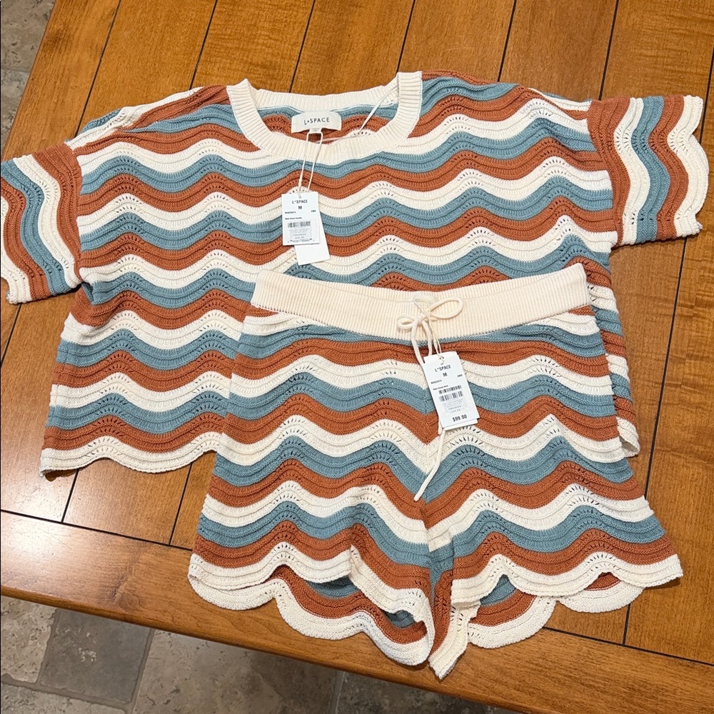 L*Space Multicolor Wave Knit Set